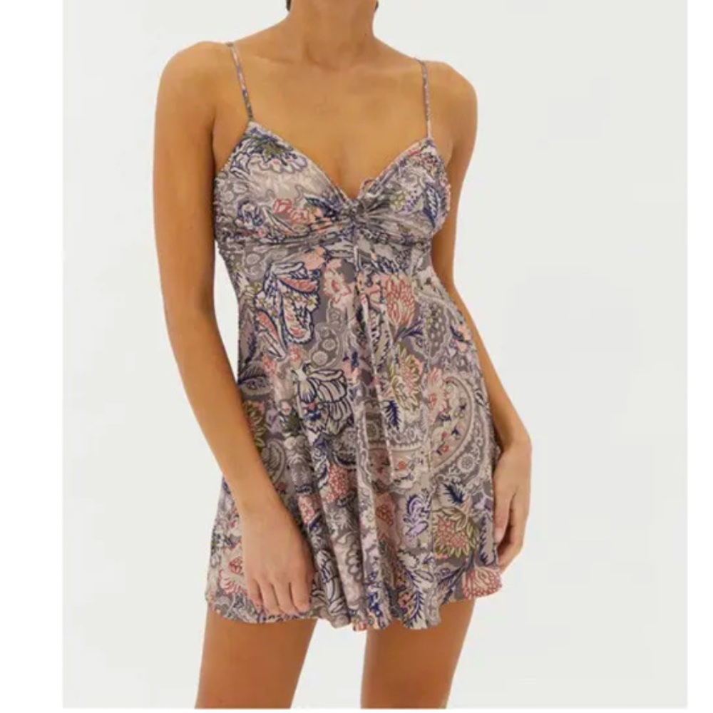 Urban Outfitters Ruched Bodice Mini Dress